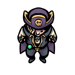 the twinkish wizard without a name till Captain Magpie named him Siderӕl