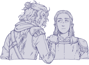 Simeon thanks Fyllion for his helpful lies during Simeon's escape.png