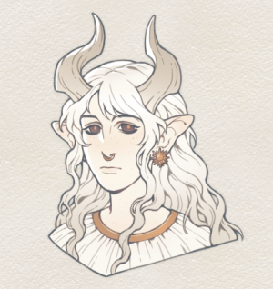 Solace, a Solunist cleric with very traditional ideals and beliefs, serving as a combat medic on board the Rosarian frigate Surya